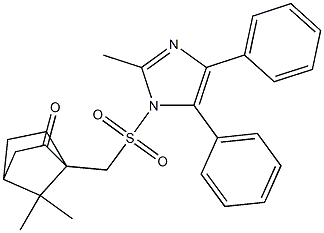 1-((D)-camphor-10-sulfonyl)-2-methyl-4,5-diphenylimidazole Structure