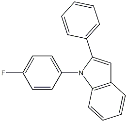 1-(4-fluorophenyl)-2-phenylindole 구조식 이미지