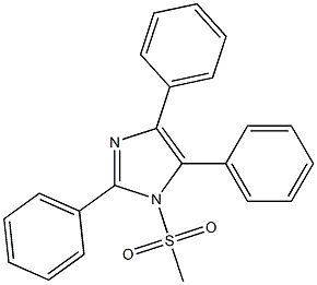 1-methanesulfonyl-2,4,5-triphenylimidazole 구조식 이미지