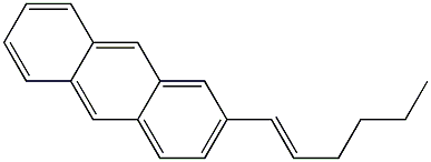 2-(1-hexenyl)anthracene 구조식 이미지