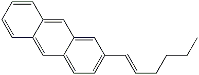 2-(1-hexenyl)anthracene Structure