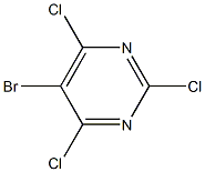 2,4,6-trichloro-5-bromopyrimidine Structure