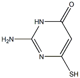 2-amino-6-mercapto-3H-pyrimidin-4-one 구조식 이미지