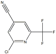 2-chloro-6-trifluoromethyl isonicotinonitrile Structure