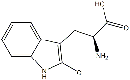 2-chloro-L-tryptophan 구조식 이미지