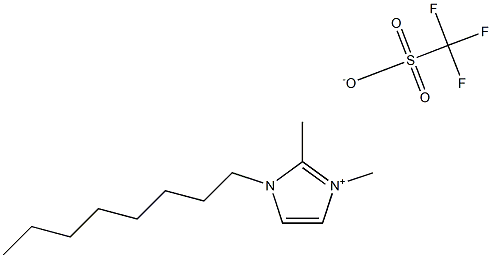 1-octyl-2,3-dimethylimidazolium triflate 구조식 이미지