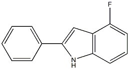 4-fluoro-2-phenylindole 구조식 이미지