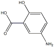 5-amino-2hydroxybenzoic acid 구조식 이미지