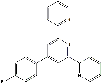 4-(4'-bromophenyl)-2,6-di(pyridin-2-yl)pyridine Structure