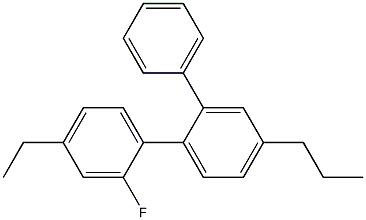 2'-fluoro-4-propyl-4'-ethyl terphenyl 구조식 이미지