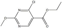 Ethyl 2-methoxy-4-chloro-5-pyrimidinecarboxylate Structure