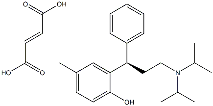 Tolterodine fumarate Structure