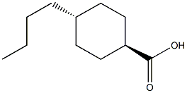 Trans 4-n-butylcyclohexanoic acid 구조식 이미지