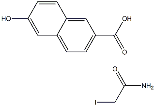 6-hydroxy-2-naphthoic acid iodoacetamide 구조식 이미지