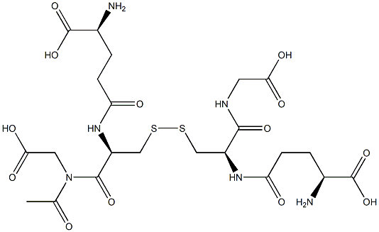 Acetyl glutathione Structure