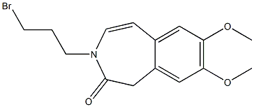 3-(3-bromopropyl)-7,8-dimethoxy-1,3-dihydro-2H-benzo[d]azepin-2-one Structure