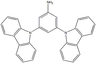 3,5-di(9H-carbazol-9-yl)aniline 구조식 이미지