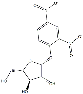 2,4-Dinitrophenyl b-L-arabinofuranoside 구조식 이미지