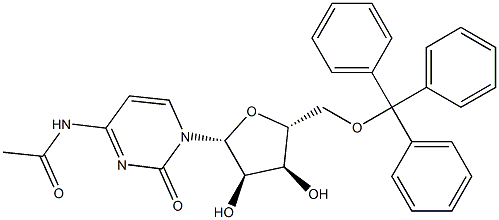 N4-Acetyl-5'-O-Tritylcytidine Structure