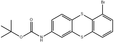 tert-butyl 6-bromothianthren-2-ylcarbamate Structure