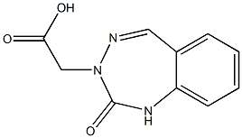 (2-Oxo-1,2-dihydro-benzo[e][1,2,4]triazepin-3-yl)-acetic acid 구조식 이미지
