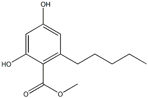 Methyl 2,4-dihydroxy-6-pentylbenzoate Structure