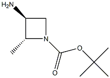 tert-butyl-3-amino-2-methylazetidine-1-carboxylate,trans- Structure