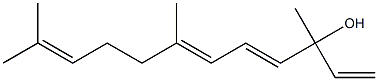 (E,E)-3,7,11-trimethyldodeca-1,4,6,10-tetraen-3-ol Structure