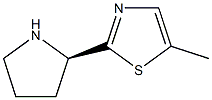 (R)-5-methyl-2-(pyrrolidin-2-yl)thiazole Structure