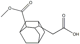 2-(4-(methoxycarbonyl)adamantan)acetic acid Structure