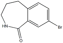 8-bromo-2,3,4,5-tetrahydrobenzo[c]azepin-1-one 구조식 이미지