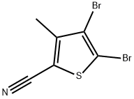 4,5-Dibromo-3-methylthiophene-2-carbonitrile Structure