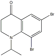 6,8-Dibromo-1-isopropyl-2,3-dihydroquinolin-4(1H)-one Structure