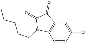 5-chloro-1-pentylindoline-2,3-dione Structure