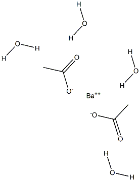 Barium acetate tetrahydrate Structure