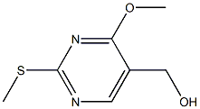(4-Methoxy-2-methylsulfanyl-pyrimidin-5-yl)-methanol 구조식 이미지