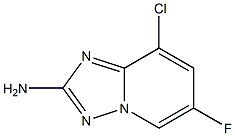 8-Chloro-6-fluoro-[1,2,4]triazolo[1,5-a]pyridin-2-ylamine Structure