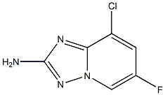 8-Chloro-6-fluoro-[1,2,4]triazolo[1,5-a]pyridin-2-ylamine 구조식 이미지