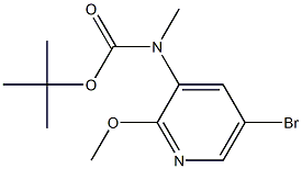 TERT-BUTYL (5-BROMO-2-METHOXYPYRIDIN-3-YL)METHYLCARBAMATE Structure