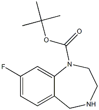 tert-butyl 8-fluoro-2,3,4,5-tetrahydro-1H-benzo[e][1,4]diazepine-1-carboxylate Structure