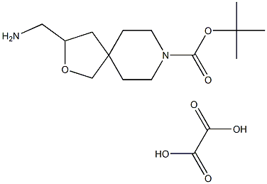 tert-butyl 3-(aminomethyl)-2-oxa-8-azaspiro[4.5]decane-8-carboxylate oxalate Structure