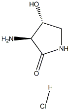(3S,4R)-3-amino-4-hydroxypyrrolidin-2-one hydrochloride Structure