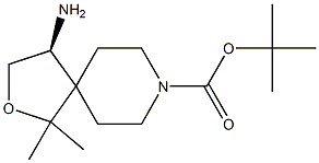 tert-butyl (S)-4-amino-1,1-dimethyl-2-oxa-8-azaspiro[4.5]decane-8-carboxylate 구조식 이미지