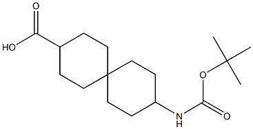 9-((tert-butoxycarbonyl)amino)spiro[5.5]undecane-3-carboxylic acid Structure