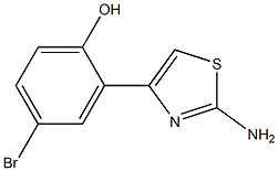 2-(2-Aminothiazol-4-yl)-4-bromophenol 구조식 이미지