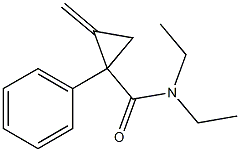 N,N-Diethyl-2-methylene-1-phenyl-cyclopropanecarboxamide Structure