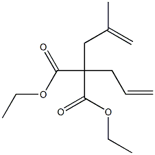 Diethyl 2-allyl-2-(2-methylallyl)malonate Structure