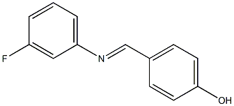 4-[[(3-Fluorophenyl)imino]methyl]phenol Structure
