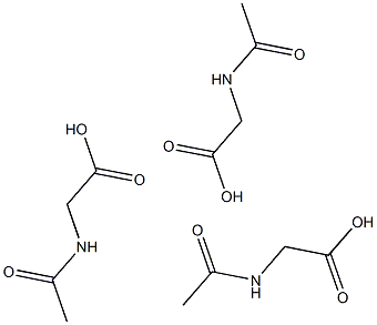 N-ACETYLGLYCINE, (ACETAMIDOACETIC ACID; ACETURIC ACID) Structure