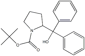 2-(Hydroxydiphenylmethyl)-1-pyrrolidinecarboxylic Acid 1,1-Dimethylethyl Ester Structure